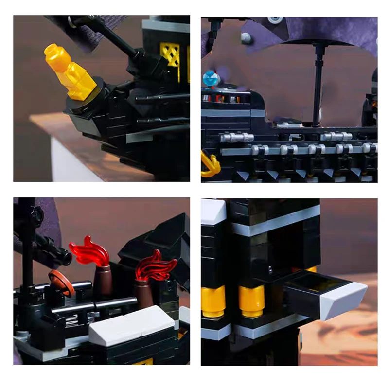 Creativo MOC Barca da pirata Nave Building Blocks Mattoni da città con set di figure Giocattoli da costruzione per bambini Ragazzi regalo