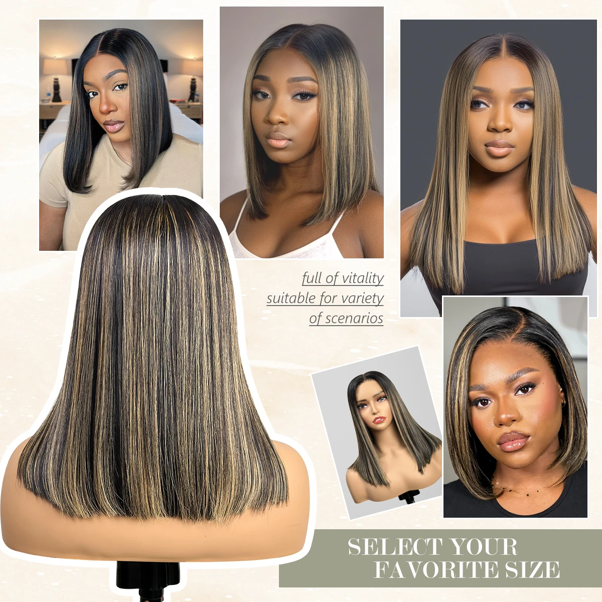 Glueless Bob Wigs Human Hair Pre Plucked Pre Cut P1b/27 5x5 HD Lace Closure Blonde Highlight Ombre Lace Front Human Hair Wigs