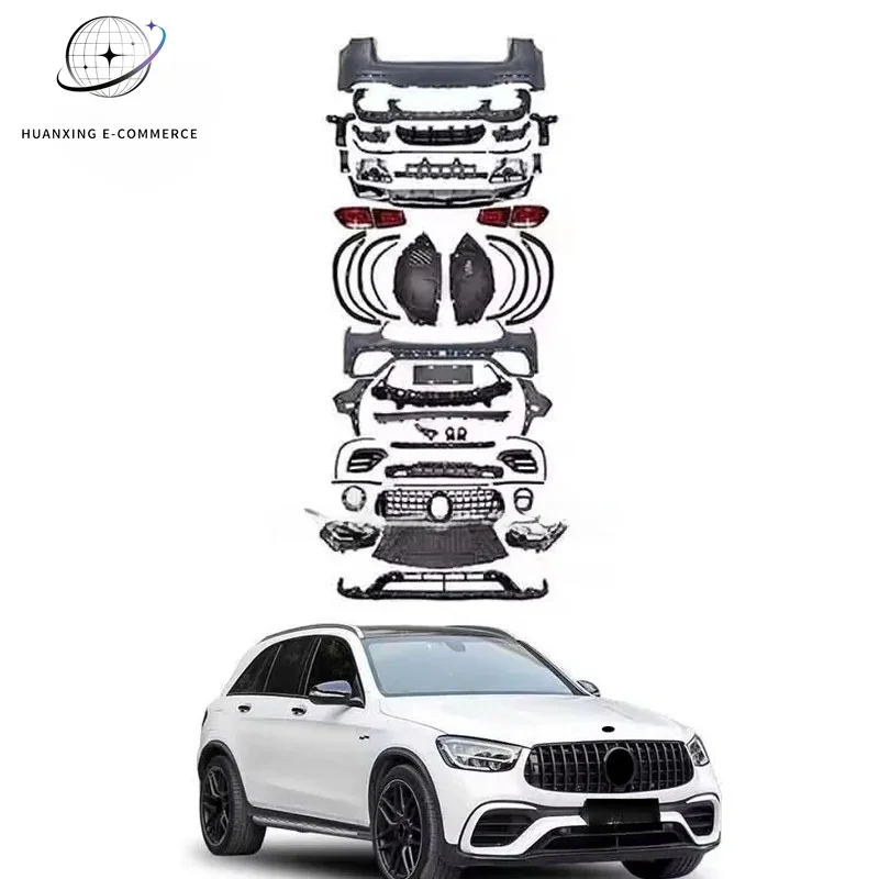 Factory Direct SaleAutomotive Parts Body Kits for 16+ W253 X253 GLC Facelift 20+ GLC63 AMG Car Bumpers Car Grille Headl