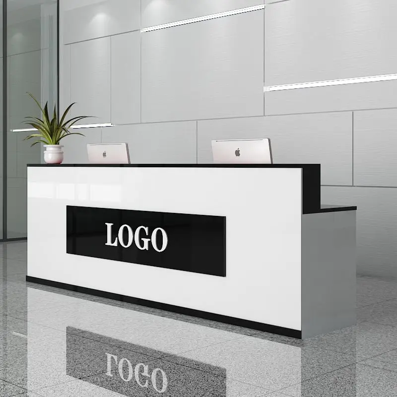 Luxury Modern Reception Desks Hotel Restaurant Display Shop Beauty Wood Reception Desks Design Mostrador Commercial Furniture