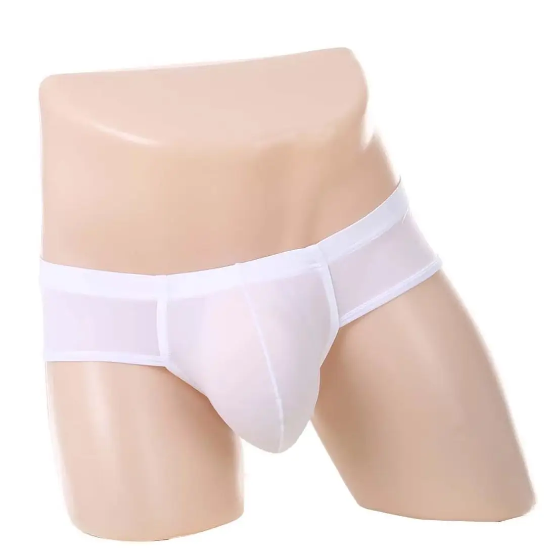 Lencería transparente transparente sexy sexy para hombre bragas brasileñas transpirables frescas Disfraz erótico para adultos 18 U Calzoncillos convexos para pene