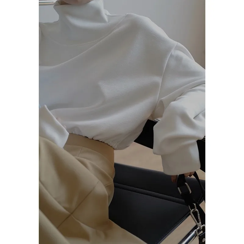 Sudaderas para mujer, ropa Vintage, empalme, forro relajado, estilos, estilo coreano, cuello redondo, mujeres adultas, algodón Premium, todos los días