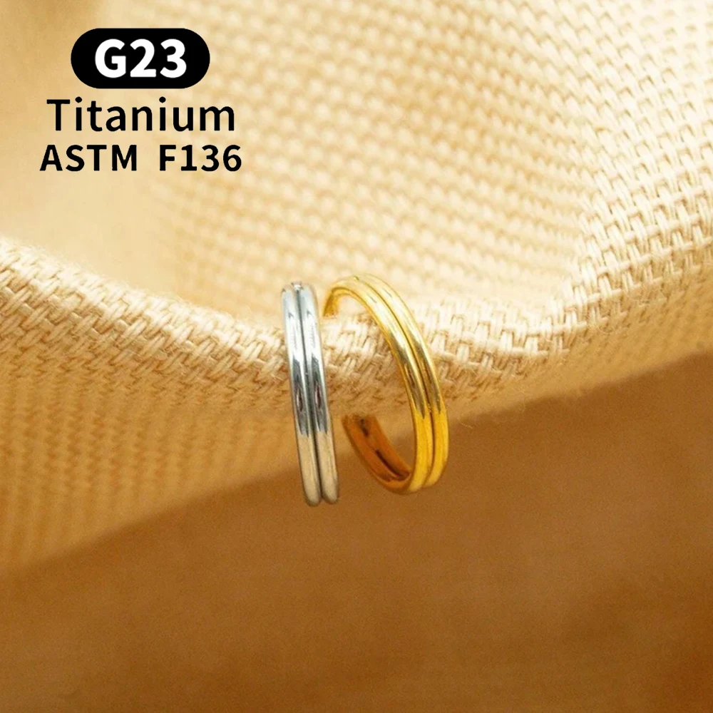 ASTM F136 Titanium 16G Hinged Nose Ring CZ Septum Clicker Cartilage Hoop Earrings Tragus Rook Daith Conch Helix Piercing Jewelry