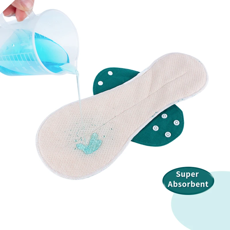 BIAI 1PC Anti-bacterial Sanitary Napkin Washable Menstrual Pads Reusable Sanitary Towel Breathable Sanitary Pad For Women Lady