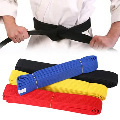 1PCS  Martial Arts Karate Judo Taekwondo Professional Belts Judo Jiu jitsu Standard Tapes Protective Waistband