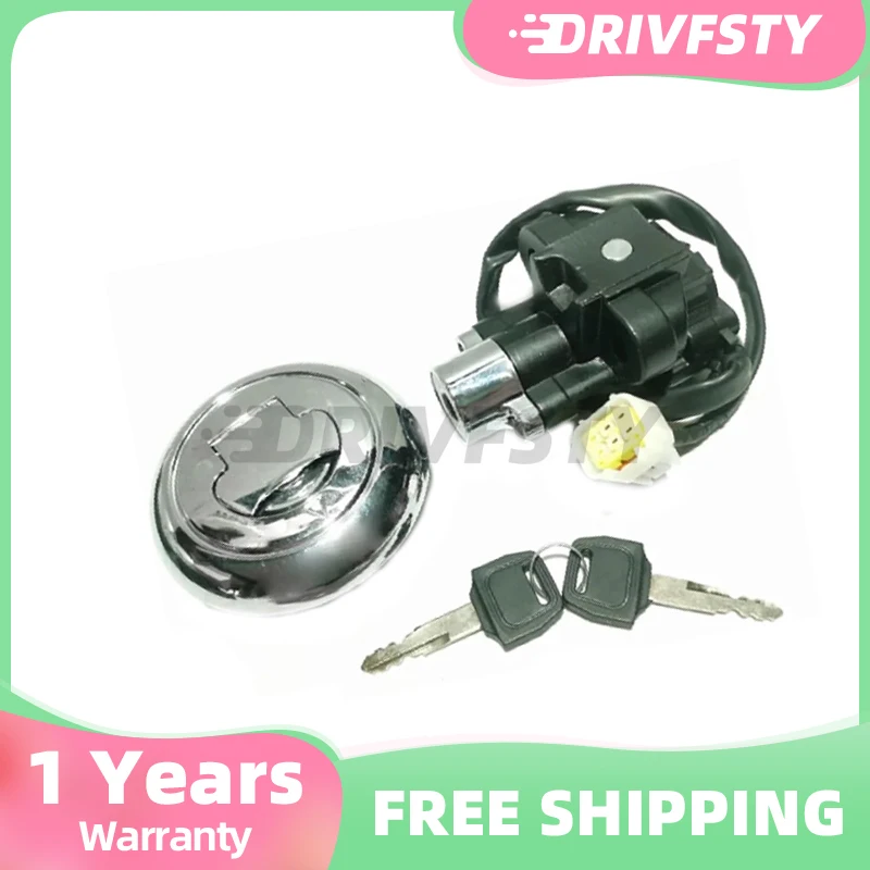 Motorcycle Ignition Switch Fuel Tank Gas Cap Lock W/Keys For Keeway Superlight 125 150 200 QJ200-2G QJ150-2G