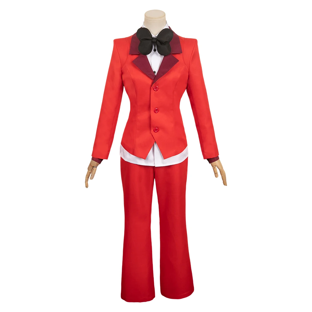 Female Hazbin Charlie Morningstar Cosplay Fantasia Costume for Disguise Adult Women Top Pants Outfits Halloween Carnival Suit