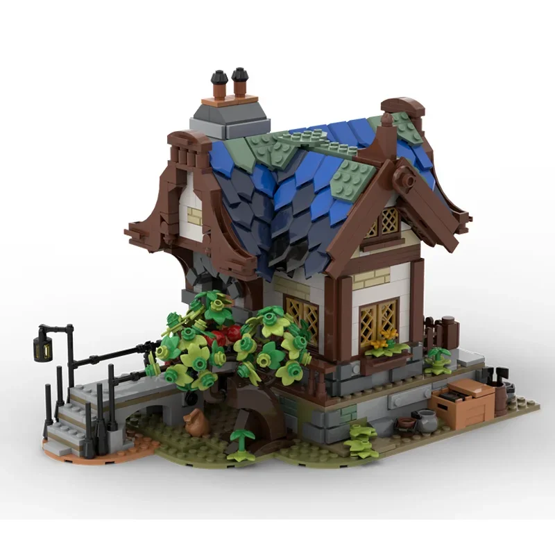 

Вид на улицу 79655, строительные блоки из мелких частиц, средневековый дом, здание, модель дома, игрушка, детская рождественская головоломка gi