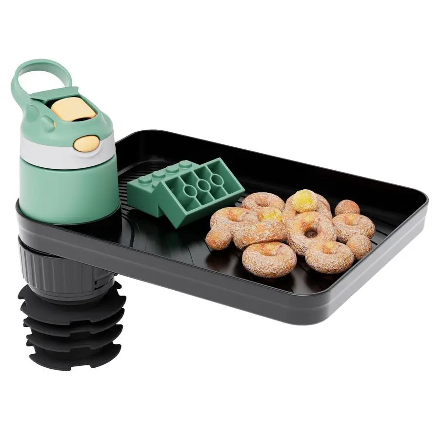 

Pack Upgraded Car Seat Tray for Kids Car Seat Tray with Expandable Base for Snacks, Toys, Books, Entertainment Kids Travel Essen