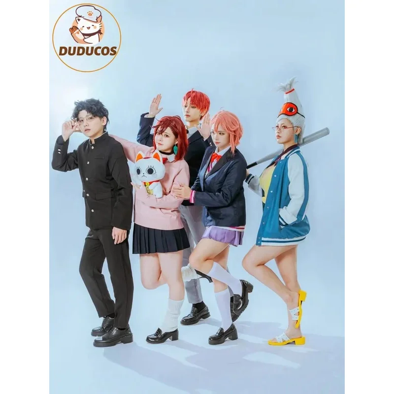 

Seiko Ayase 2025, хит продаж, аниме Dandadan, карнавальный костюм, серьги, красные очки, комплект пальто, женский костюм для ролевых игр на Хэллоуин, индивидуальный заказ