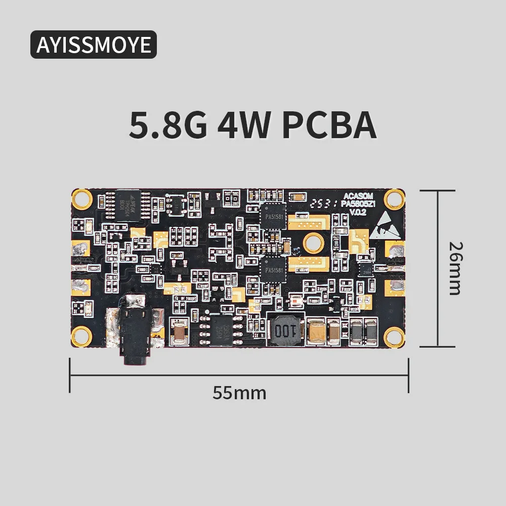 5.8G 4W Signal wireless Wideband Amplifier Router Wifi Power Signal  Module