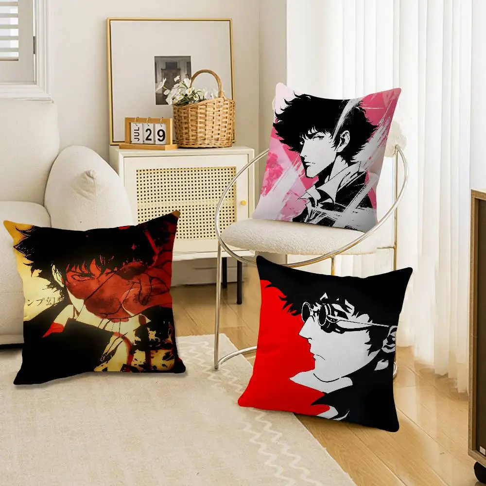 C-Cowboy B-Bebop Anime Pillow Gifts Home Office Furnishings Bedroom Sofa Car Cushion Cover case 45x45cm