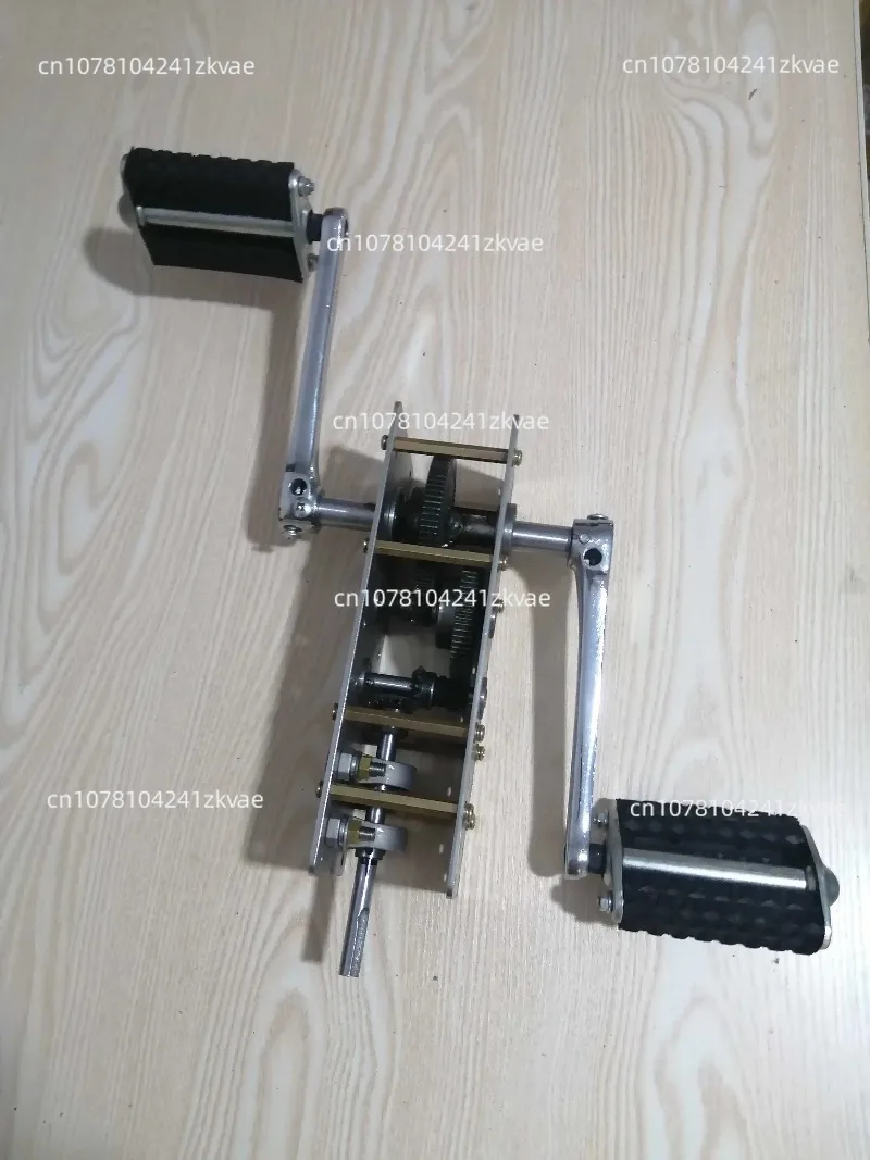 Foot Pedal Gearbox Incremental  Reduction Gearbox Transmission Box Hand Crank Generator