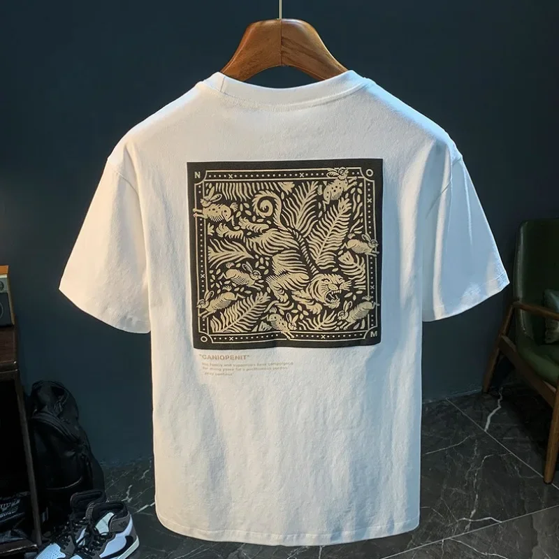 O Neck Top T Shirt for Men Print Man Tee Shirts Pretty Y2k Fashion High Quality Clothing Sales Polyester on Offer with Collar
