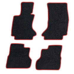 4PCS Car Floor Mats For Bmw 5 series 2003-2009 E60 E61 Saloon Touring Rugs Automotive interior Special Car Mats Full Set