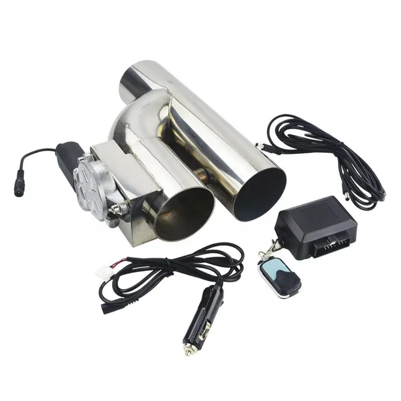 Supply of stainless steel 2.5 electric exhaust cutout Catback downpipe Y-pipe shut-off valve remote system kits