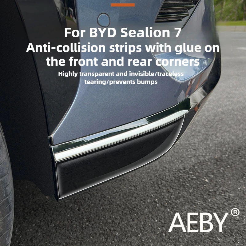 

AEBY For BYD Sealion 7 2024 Front Rear Bumper Guard, Anti-Collision Scratch Protection Strip, Exterior Car Styling Accessories