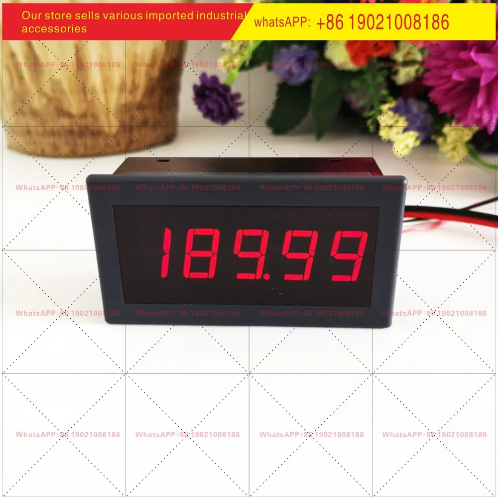 Digital Display Frequency Meter Electronic Tachometer 24v Engine Motor Hall Meter Speed Meter Strap Warning