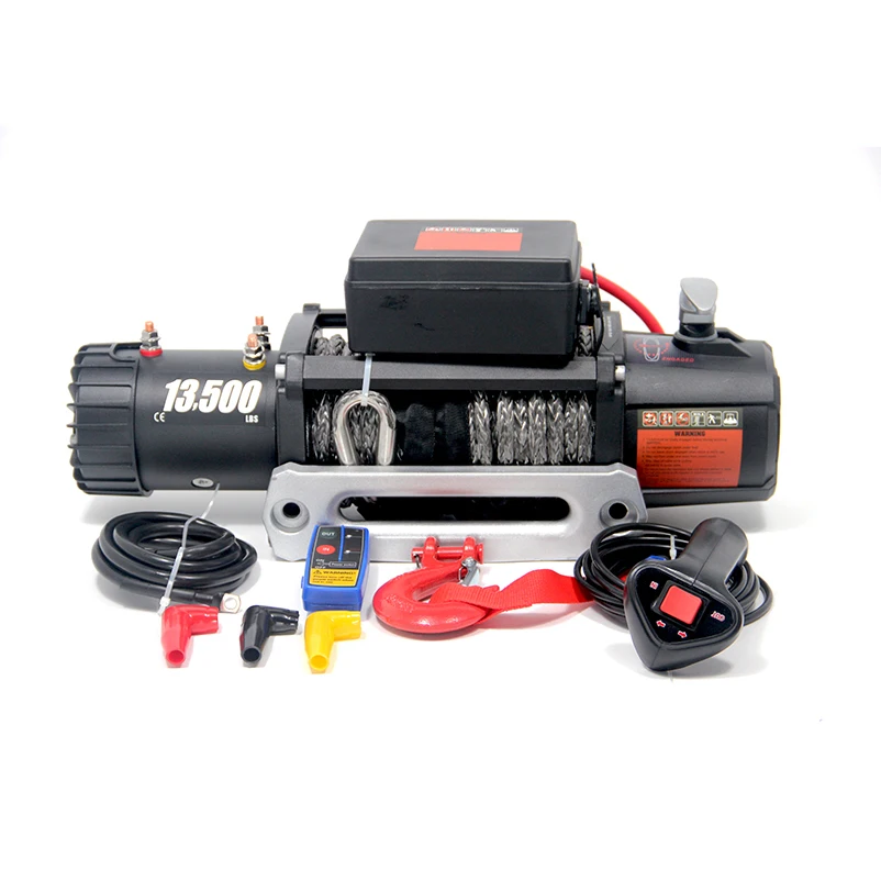 

Hot Sale Powerful 12000lb13500bs Auto Winch Electric 12v 4x4 Off Road Car Winch 13000