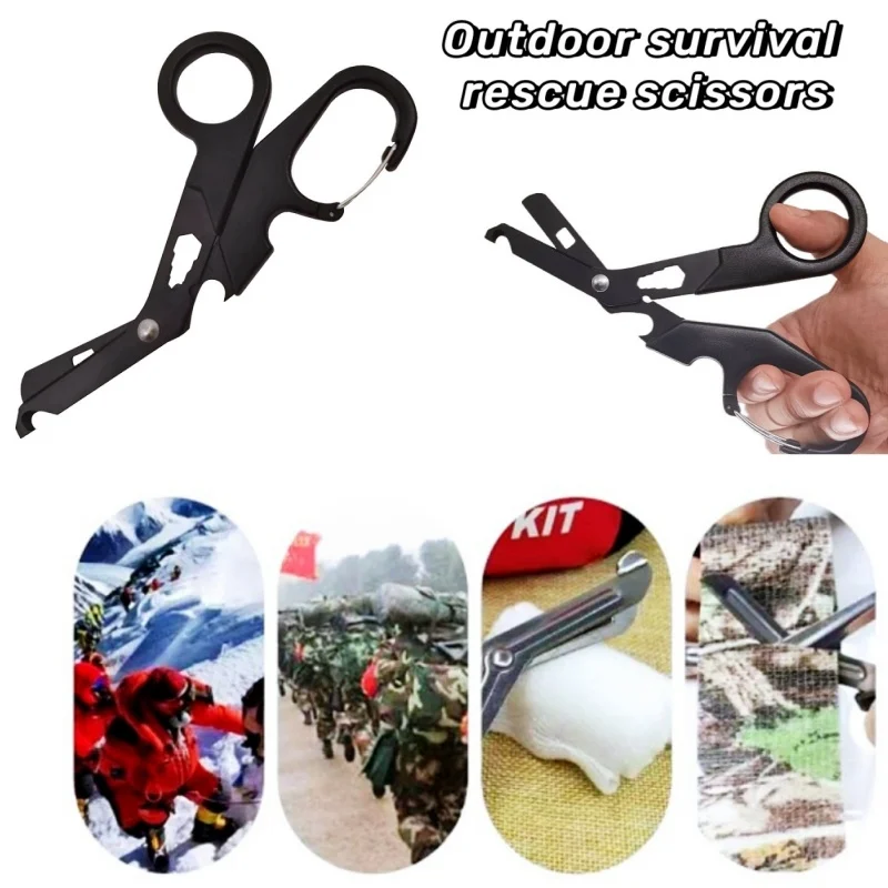 1pc Rescue Scissors Trauma Shears Survival Tool Trauma Gauze First Aid Shear Outdoor Utility Hike Home