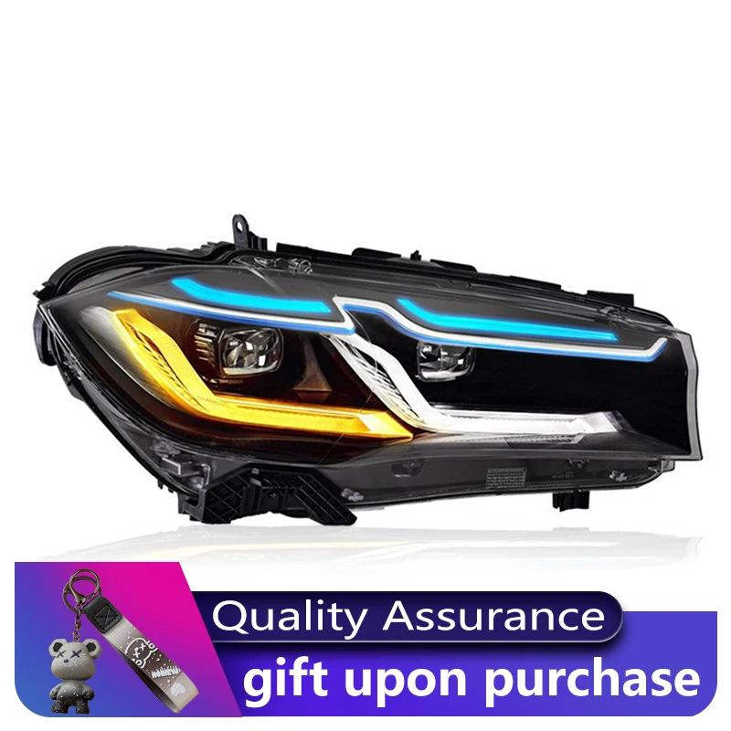 

A Pair of Car Accessories For BMW X5 F15 2014-2018 Front Light Head Lamp LED Projector Lens Headlights Vehicles Automatic Tools