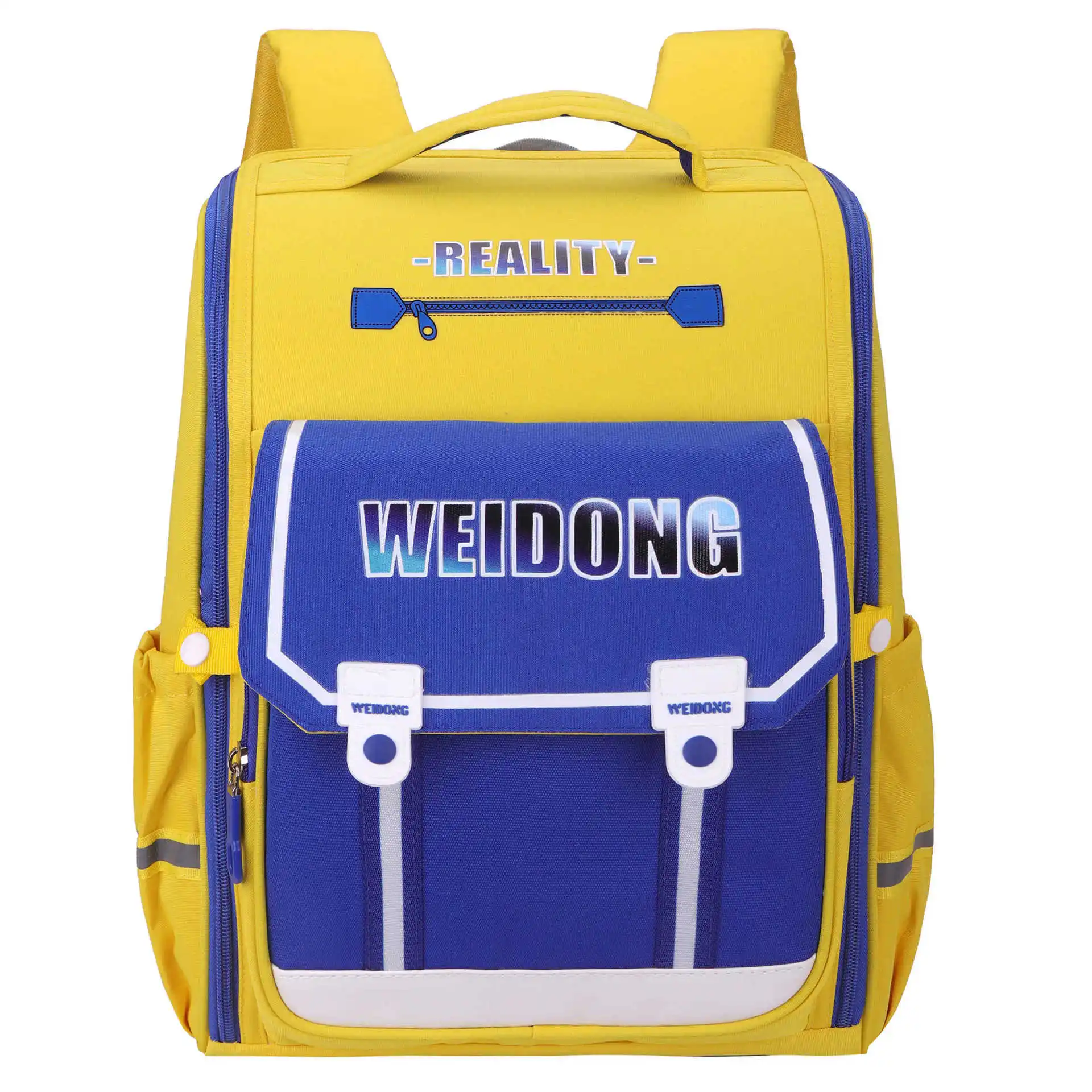 Stylish Color-Blocked British Style Backpack Spine-Protecting School Bag for Elementary Student,Ergonomic Bookbag,Back to School