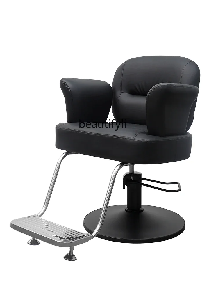 

ss newBarber Shop Chair Hairdressing Stool for Hair Salon High-End Hair Cutting and Perming Salon Chair