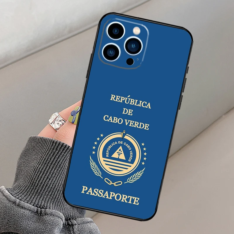 كيب فيردي العلم قضية الهاتف آيفون 17 برو ماكس 15 14 13 12 11 16 برو ماكس زائد ميني 16e 17 الهواء فوندا غطاء #2