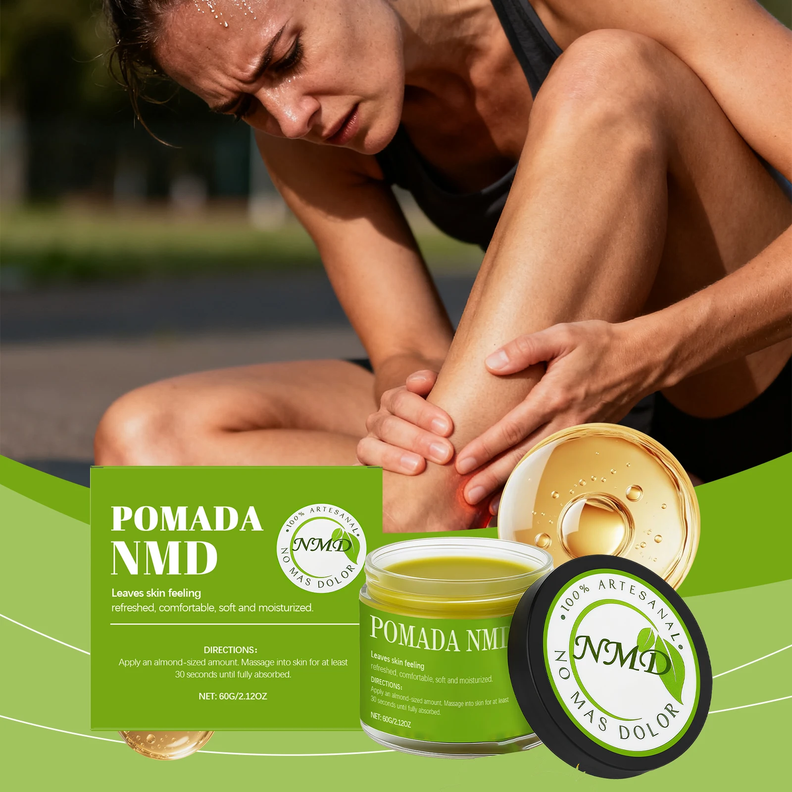 Enhanced Skin-Feel Body Care Cream Gentle Care Legs and Joints Knee Support Skin Vitality Moisturizing Massage Nourishing Cream