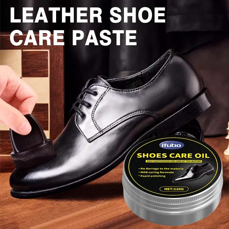 IFUBO 120G Premium Leather Shoe Care Paste Polishing Conditioning Restoring Shoes Shine Protection Footwear Maintainer