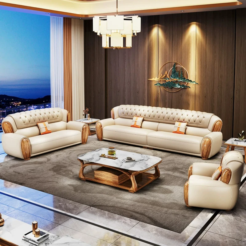 

multifunctional apartment European sofa living room tv stand Relaxing design sofa combination luxury office Home accessories