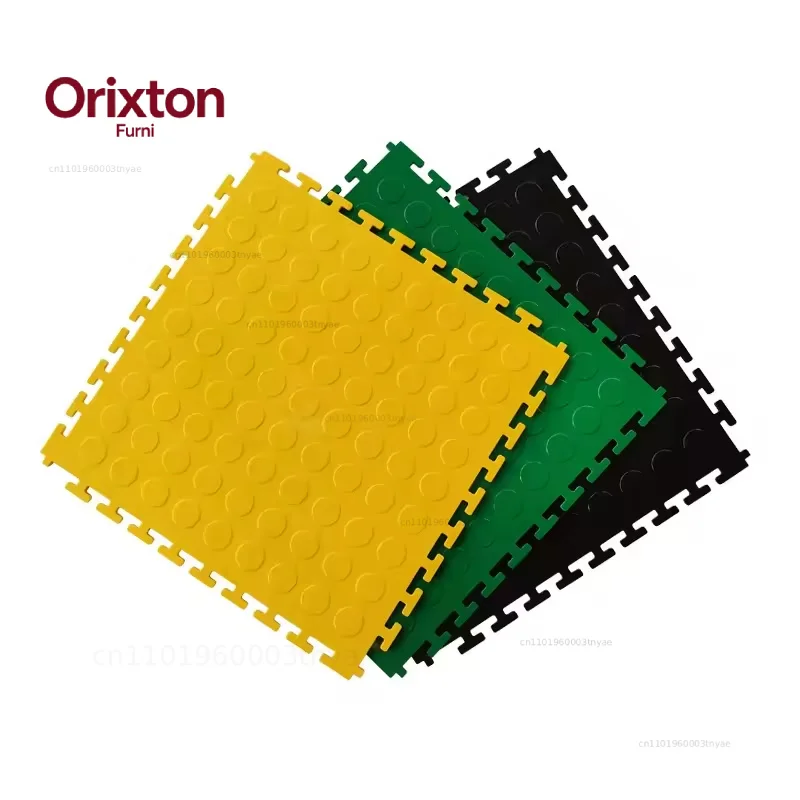 Factory Cheap PVC Puzzle Floor Tile Plastic Vinyl Flooring Mats for Heavy Workshop Garage Warehouse Showroom