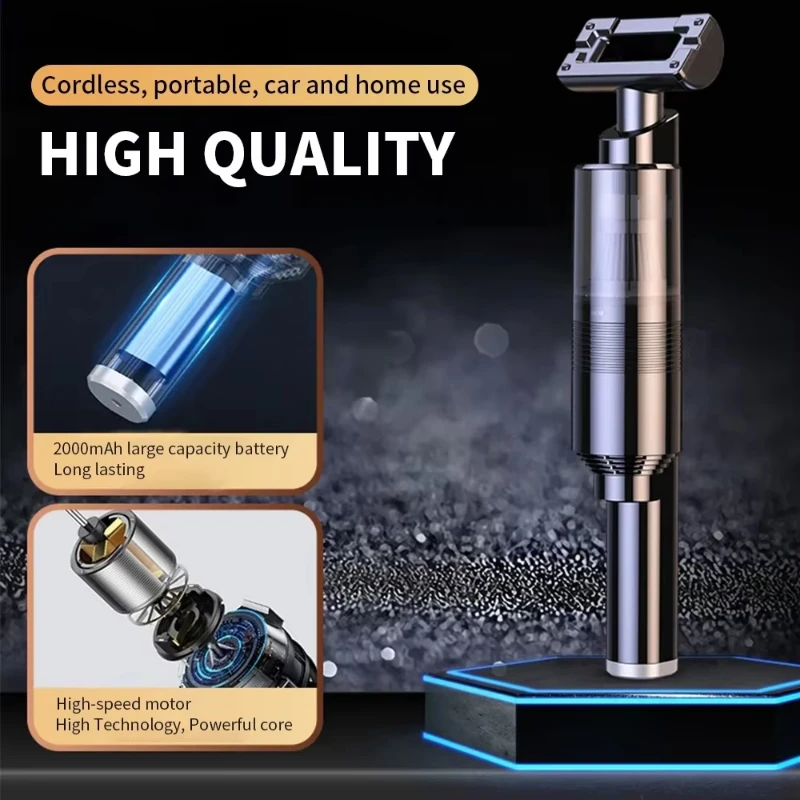 Xiaomi Youpin Car Vacuum Cleaner Wireless Strong Suction Handheld Rechargeable Portable Vacuum Cleaner High Power Home Appliance