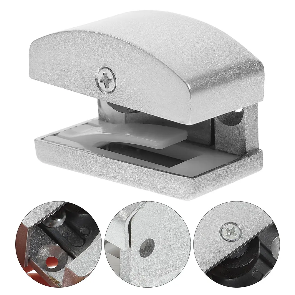 

2 Pcs Bottom Sliding Glass Mount Track Guides for Doors Shower Replacement Parts Glass Door Guide Door Guide Track Hardware