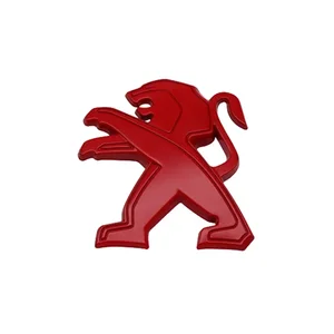 Heck -Emblem der Metal League, Peugeot 307, 207, 407, 408, 308, 206, 406, 507, 508, 2008, 5008, 3008, 107, 7,1x8,1 cm 8 Hauptverkäufe Peugot Emblem 206 - №7