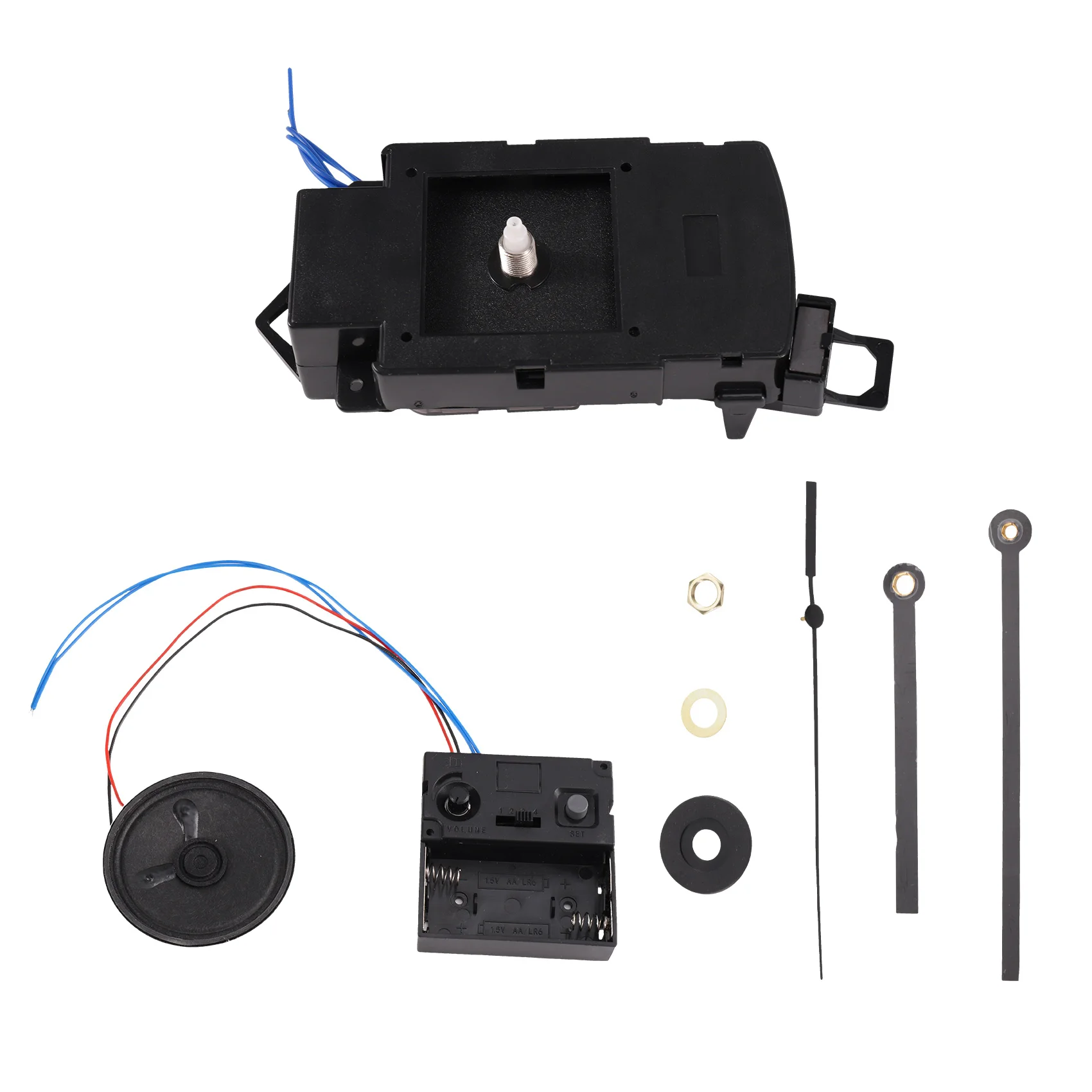 Quartz Pendulum Clock Movement with Music Chime Box,17Mm Shaft for 2-7mm Clock Panels,Home Repair Accessory Clock Repair