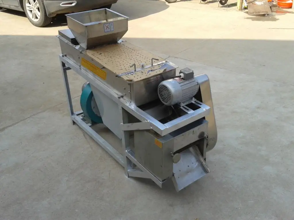 Máquina automática de descascar amendoim, 200-300 kg/h, remoção de pele de soja, grãos de galgo, amêndoa, descascador seco