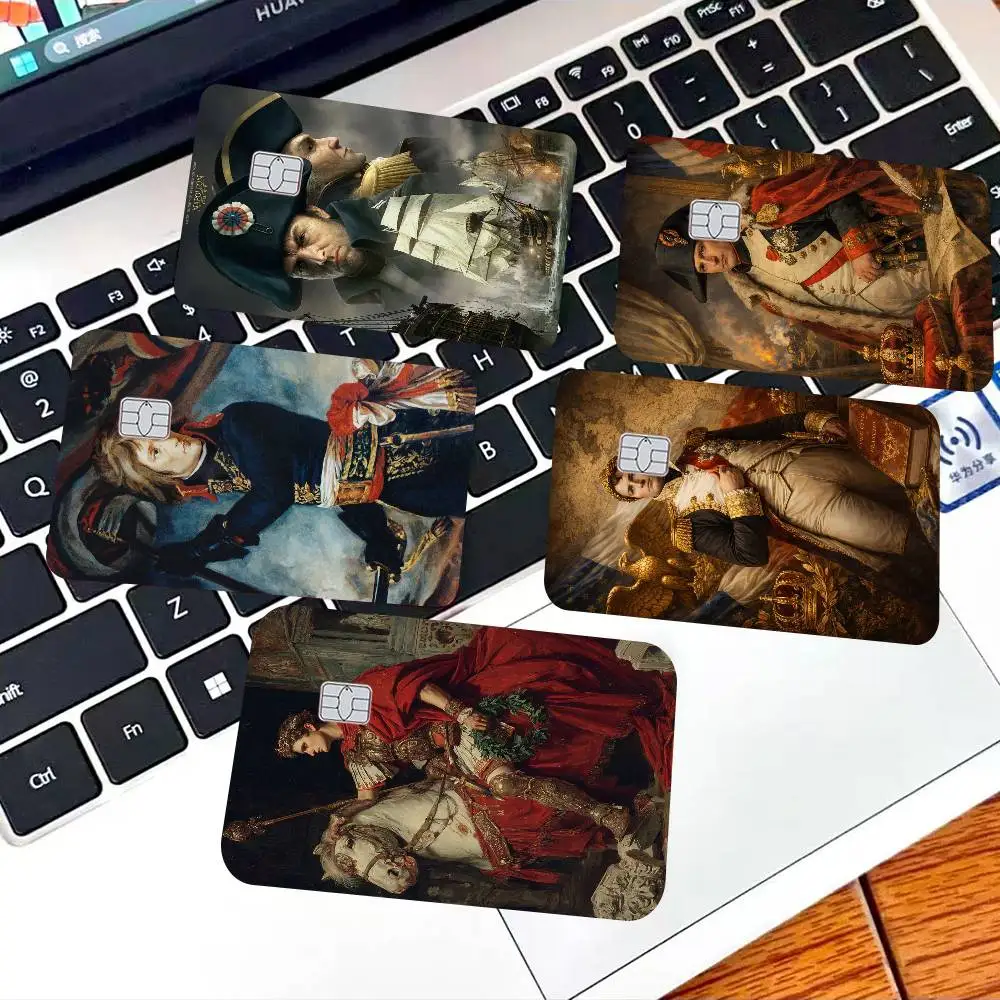 Napoleon Bonaparte art Credit Card Skin Stickers for VISA Bank Card Transportation Card Waterproof Sticker Anti-scratch Gift
