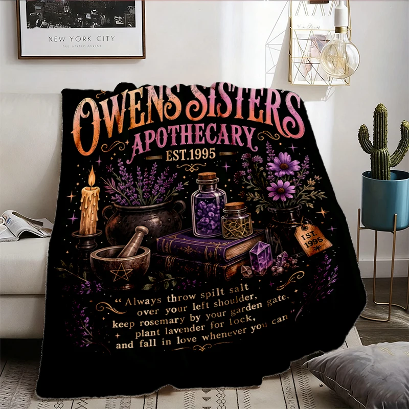 Magic Practical Apothecary Cozy Blanket, Ownes Sister's Apothecary Warm Blanket, Magic Practical Soft Blanket, Midnight