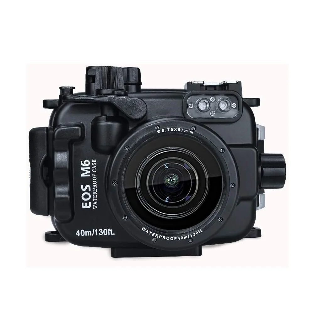 

Mcoplus WP-M6 40m/130ft Diving Underwater Waterproof Housing Case for Canon EOS M6 Camera 22mm 18-55mm lens