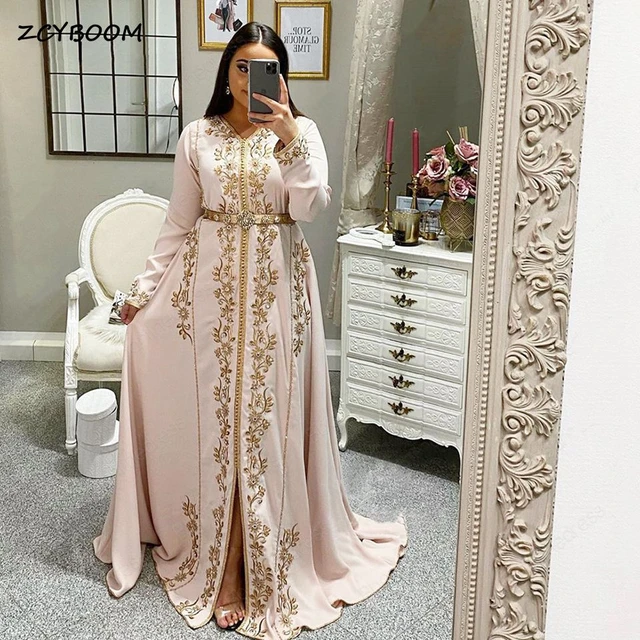 Moroccan Caftans Wedding Dress Moroccan Caftan Evening Dress Long Sleeves Formal Aliexpress