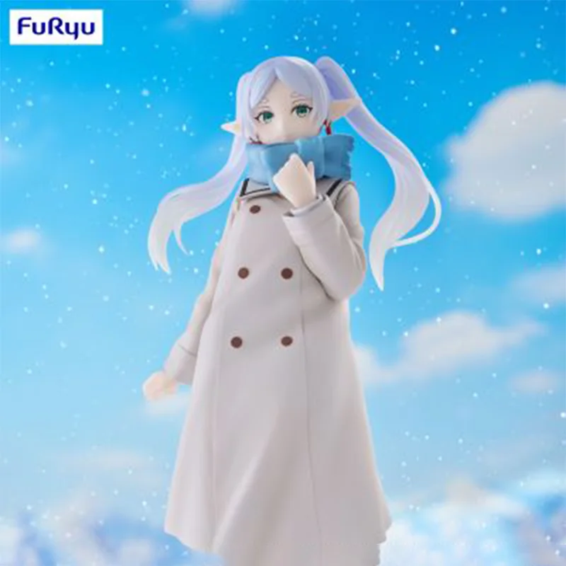 

【100% оригинал】FuRyu Sousou No Frieren - Фрирен - Фигурка Trio-Try-iT - Fuyufuku Ver. Коллекция серии Модель персонажа из мультфильма