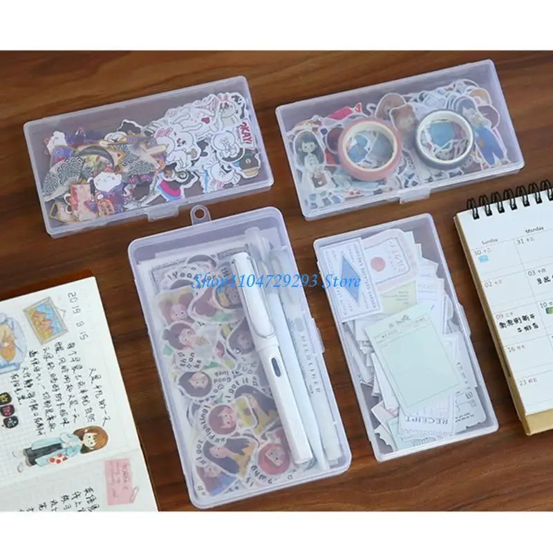 

Y2GD Plastic Sticker Storage Container Sorting Box Sticker Holder Sticker Storage Box
