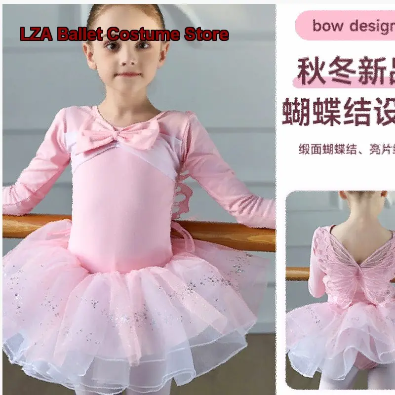 robe-de-pratique-a-manches-longues-en-pur-coton-pour-filles-manches-bouffantes-jupe-tutu-moelleuse-justaucorps-de-pratique-a-manches-longues-printemps-ete