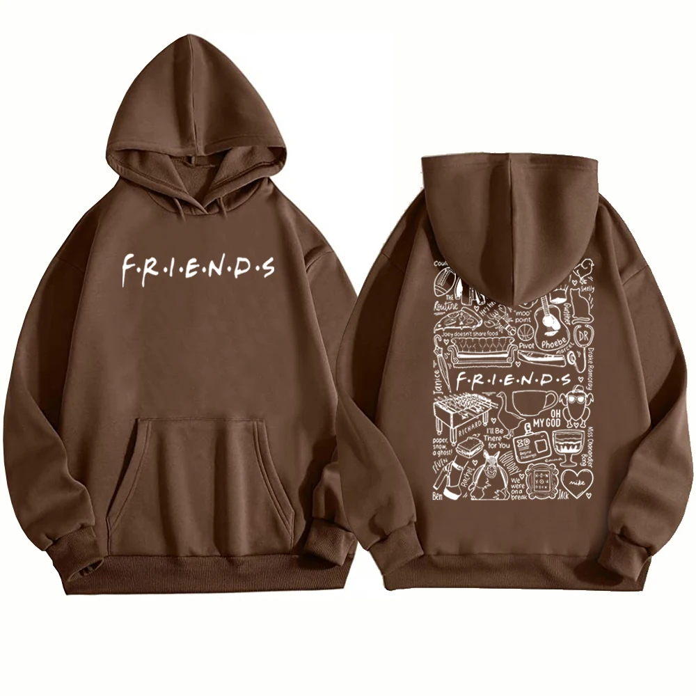 Friends Hoodie Friends TV Show Hoodie 90\'s Comedy TV Hoodie Gift for Friends Lovers Unisex Pullover Tops Streetwear