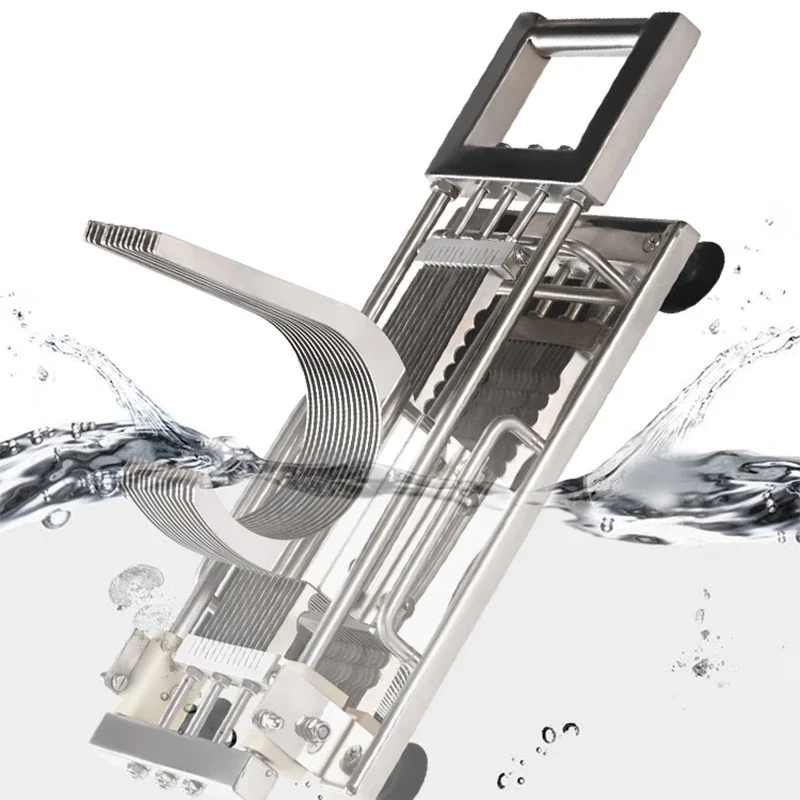 Hands chub 4mm Speck Gurke Kartoffeln Obsts chneide maschine Edelstahl Gemüse klinge Slicer Cutter