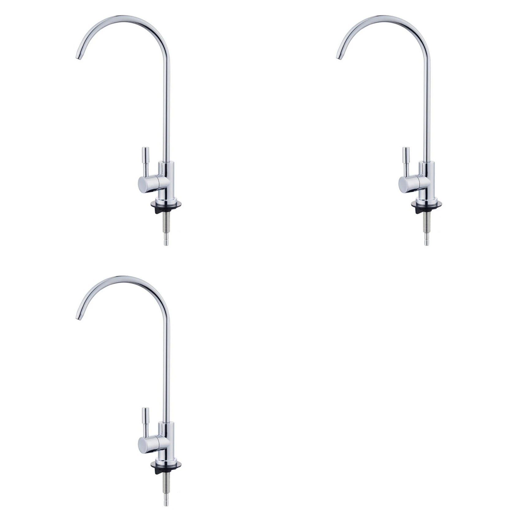 

2026-WISH 3 Set 1/4 Inch Stainless Steel Faucet Water Filter Tap For Kitchen Sink Rotation Faucet Fast Connection Drinking Water