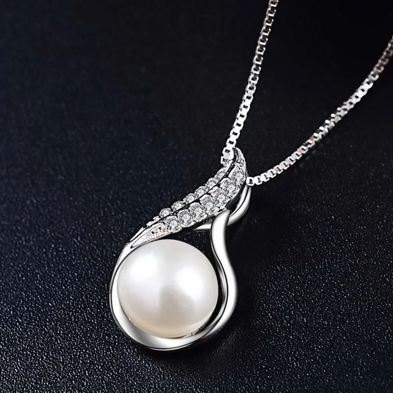 النحاس قلادة مزاجه مع اللؤلؤ قلادة اللؤلؤ المتخصصة تصميم 2024 8-9 مللي متر AAA لؤلؤ المياه العذبة قلادة قلادة الأبيض الطبيعي