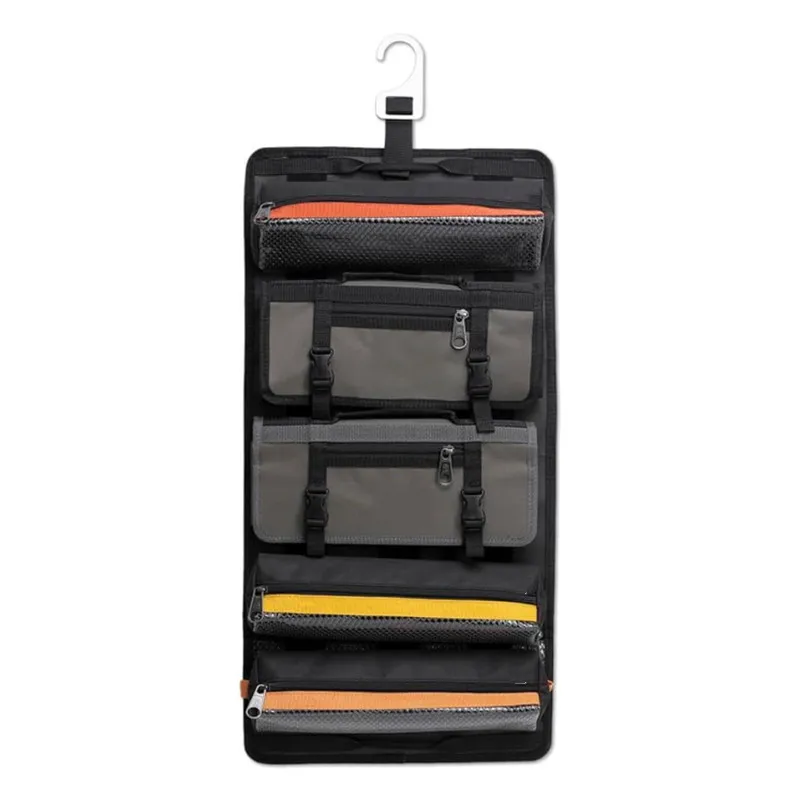 عبر الحدود الجديدة القابلة للإزالة شفافة تخزين كتلة سستة أداة بكرة حقيبة المحمولة كيت