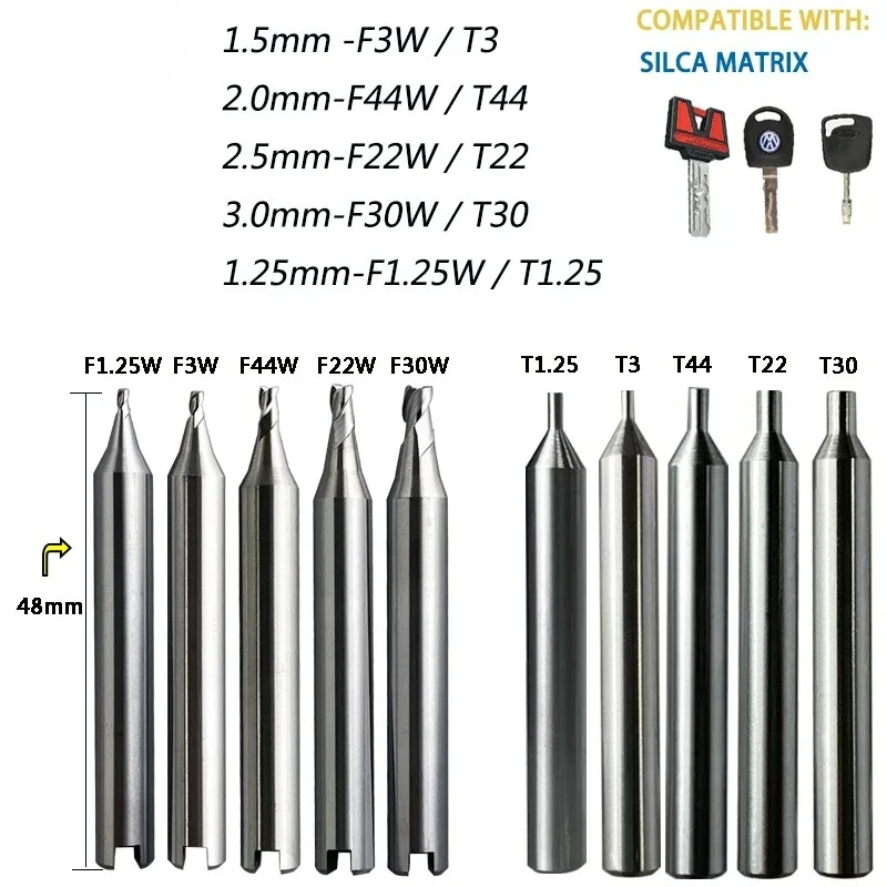 Cutter F3 F44 F22 F30 Milling Cutter Compatible WIth SILCA Matrix Key Copy Machine HU63 FO21 TOY40 HU56 HU100 Key